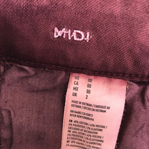 AEO twill x midi super stretch shorts Size 00 - Picture 4 of 6